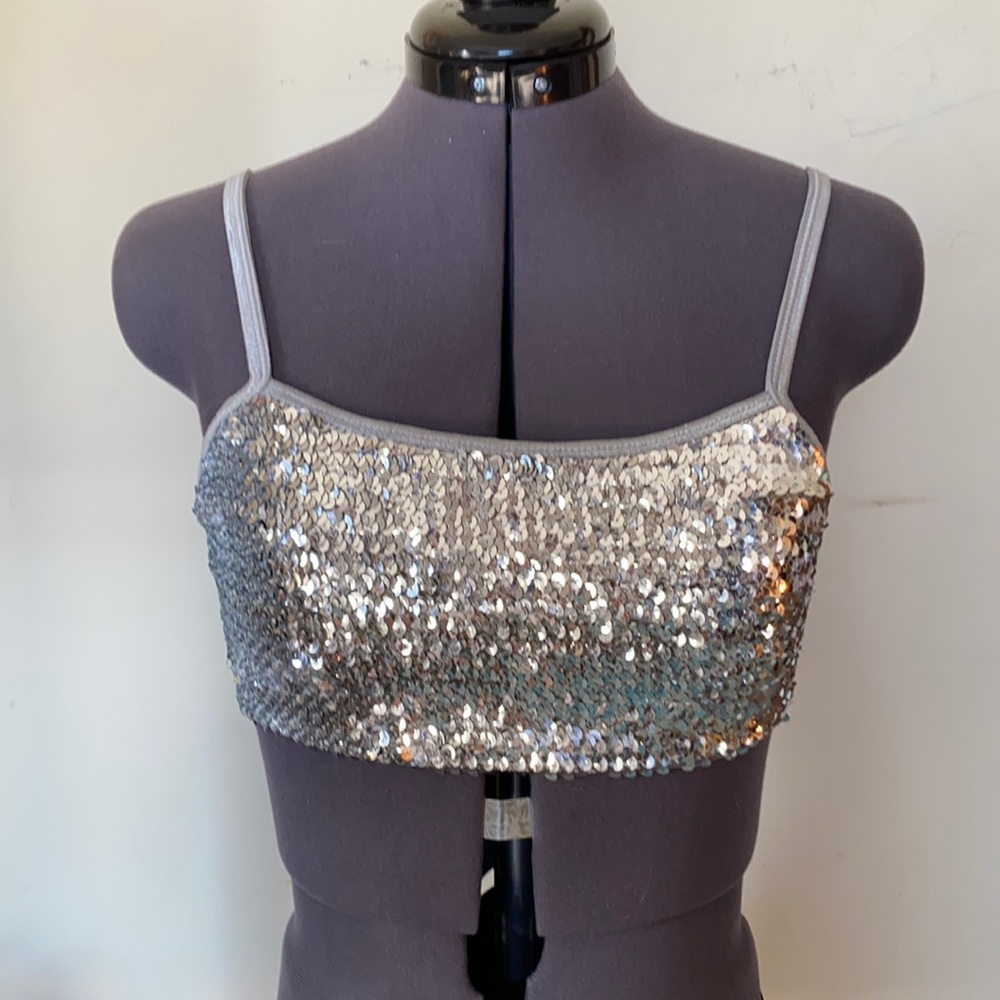 NWT Out from Under sequins bralette top Sz Med